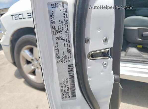 1C6RR6FT9LS151677 2020 RAM 1500 White ძრავის განყოფილების ხედი