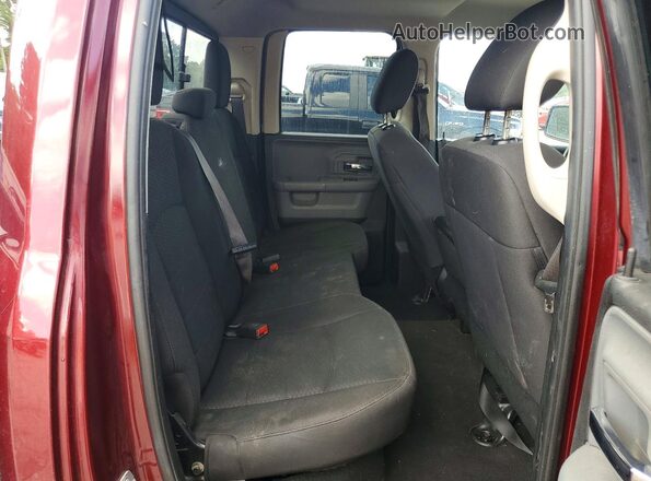 1C6RR6GG5KS669852 2019 RAM 1500 Burgundy Vista de los asientos traseros