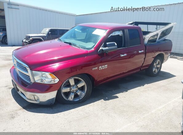 1C6RR6GT8JS211539 2018 RAM 1500 Бордовый Передняя левая четверть