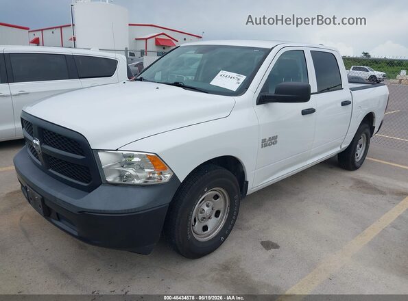 1C6RR6KG1JS303618 2018 RAM 1500 White Առջևի ձախ երեք քառորդ տեսարան