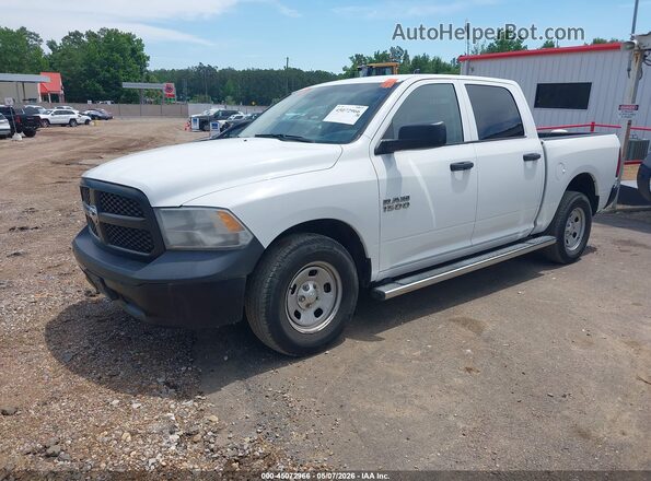 1C6RR6KG2JS288658 2018 RAM 1500 White Առջևի ձախ երեք քառորդ տեսարան