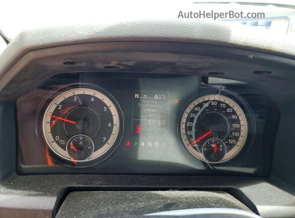 1C6RR6KG4JS120004 2018 RAM 1500 Brown Սարքավորումների վահանակի տեսք