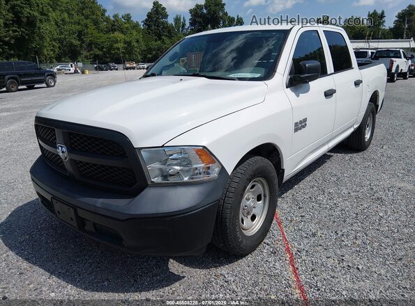 1C6RR6KG8JS298627 2018 RAM 1500 White Առջևի ձախ երեք քառորդ տեսարան