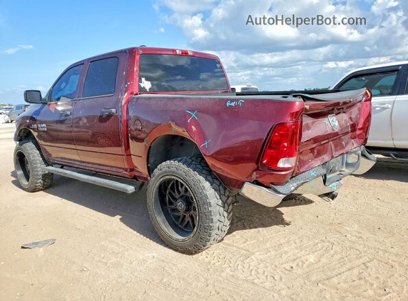 1C6RR6KT2JS296787 2018 RAM 1500 Burgundy Tył lewy