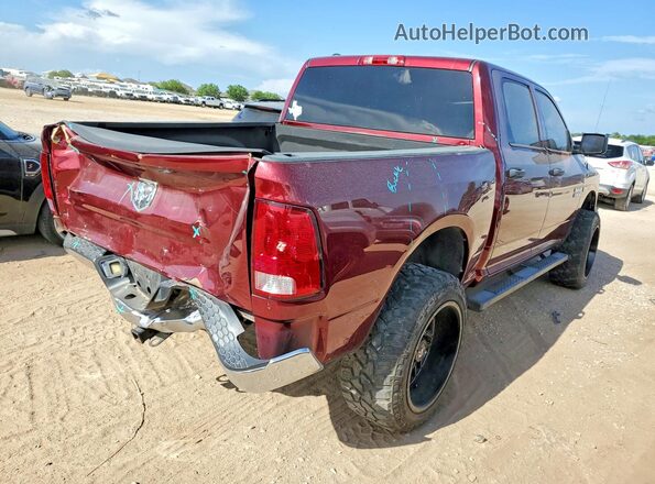 1C6RR6KT2JS296787 2018 RAM 1500 Burgundy Tył prawy