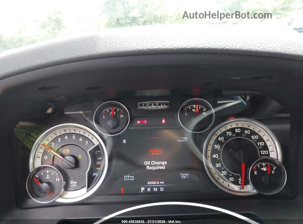 1C6RR6LG9GS355523 2016 RAM 1500 Черный Вид задних сидений