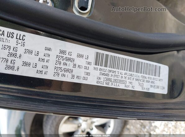 1C6RR6LG9GS355523 2016 RAM 1500 Черный Вид подкапотного пространства