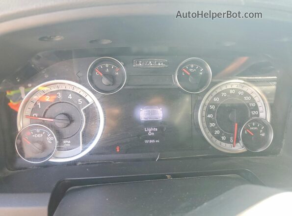 1C6RR6LM2HS614876 2017 RAM 1500 Gray Vista del cuadro de instrumentos