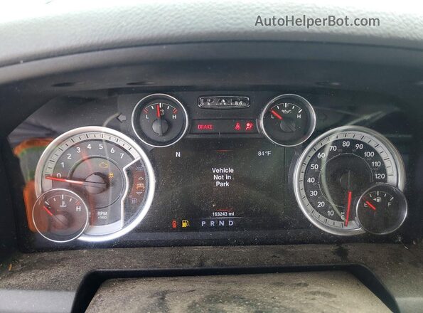 1C6RR6LT0GS155630 2016 RAM 1500 Black Instrument cluster view