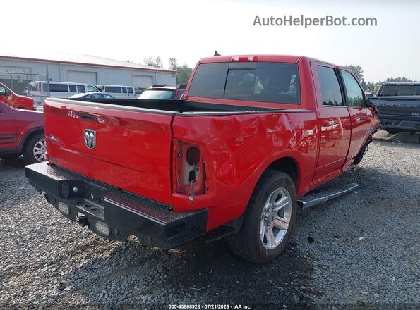 1C6RR6LT1JS127214 2018 RAM 1500 Красный Задняя правая четверть