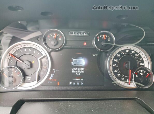 1C6RR6LT1KS592478 2019 RAM 1500 Белый Вид щитка приборов