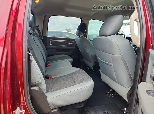 1C6RR6LT1KS600787 2019 RAM 1500 Brown უკანა სავარძლების ხედი