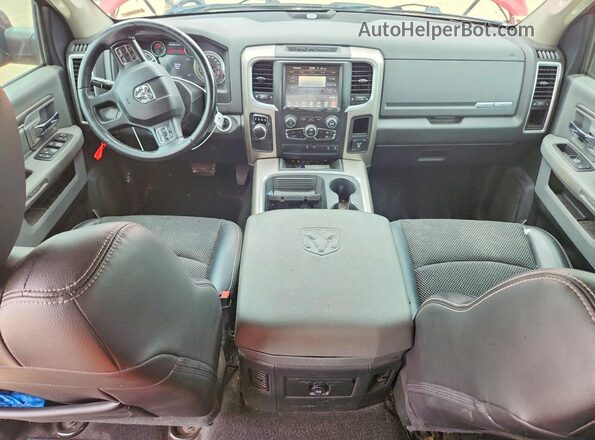 1C6RR6LT5HS683875 2017 RAM 1500 Red Dashboard view
