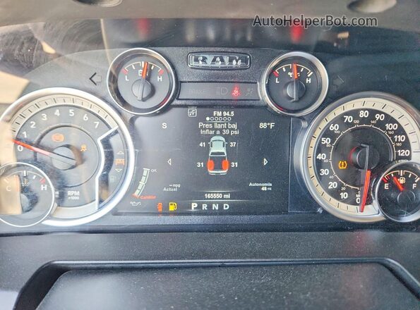 1C6RR6LT5KS539038 2019 RAM 1500 Серый Вид щитка приборов