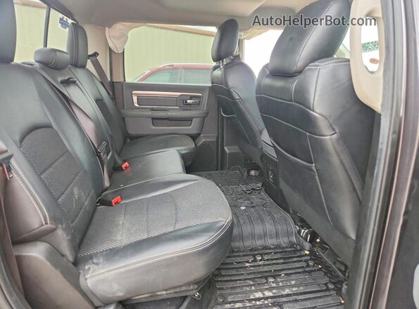 1C6RR6LT7KS586409 2019 RAM 1500 Black უკანა სავარძლების ხედი