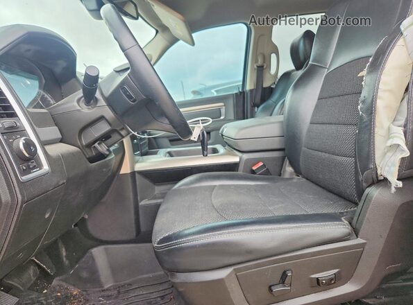 1C6RR6LT7KS586409 2019 RAM 1500 Black წინა სალონის ხედი