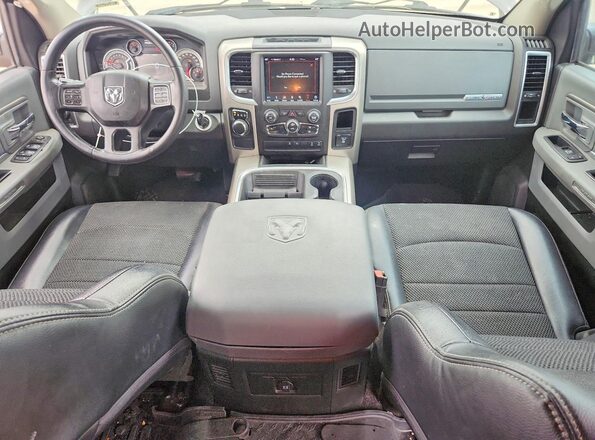 1C6RR6LT7KS586409 2019 RAM 1500 Black წინა პანელის ხედი