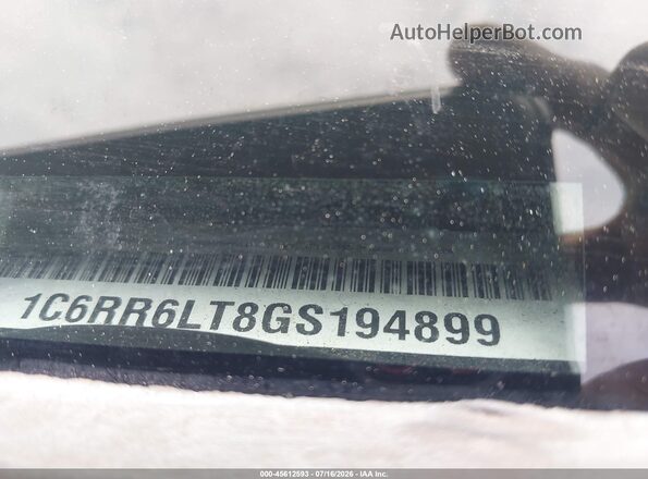 1C6RR6LT8GS194899 2016 RAM 1500 Черный Вид подкапотного пространства