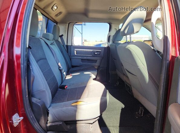 1C6RR6LT9KS549538 2019 RAM 1500 Red უკანა სავარძლების ხედი