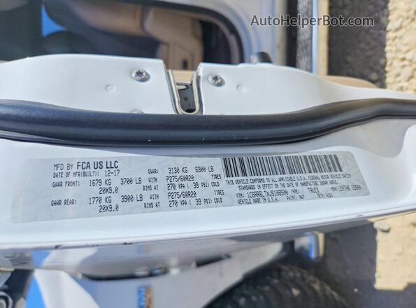 1C6RR6LTXJS188500 2018 RAM 1500 White Engine compartment view
