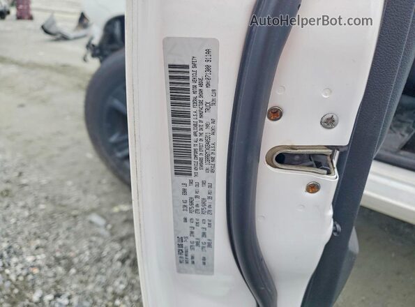 1C6RR6MTXGS405311 2016 RAM 1500 White VIN sticker view