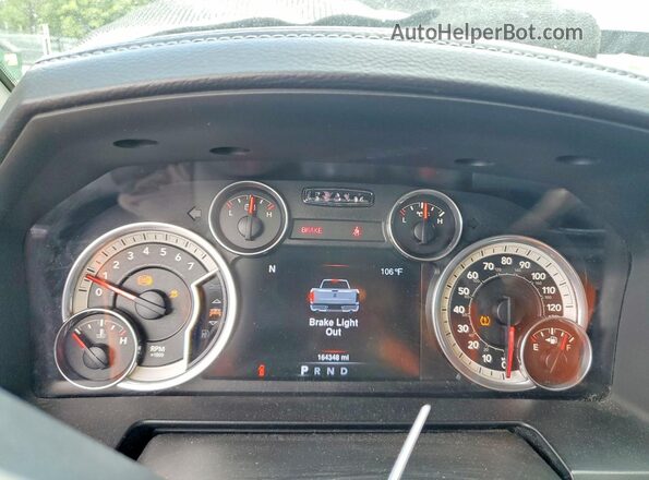 1C6RR6NT4GS147978 2016 RAM 1500 Black Widok zestawu wskaźników