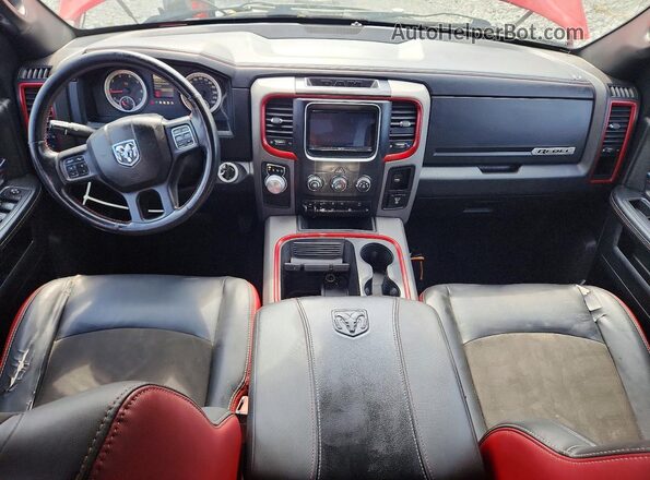 1C6RR6YT4GS100817 2016 RAM 1500 Red Widok deski rozdzielczej