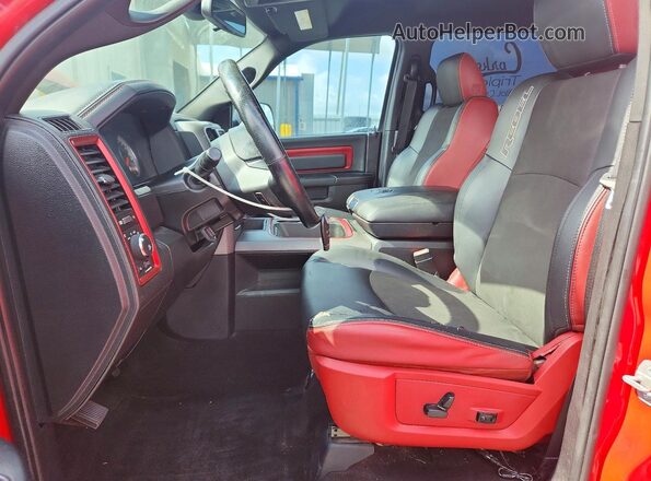 1C6RR6YT4GS100817 2016 RAM 1500 Red Widok wnętrza z przodu