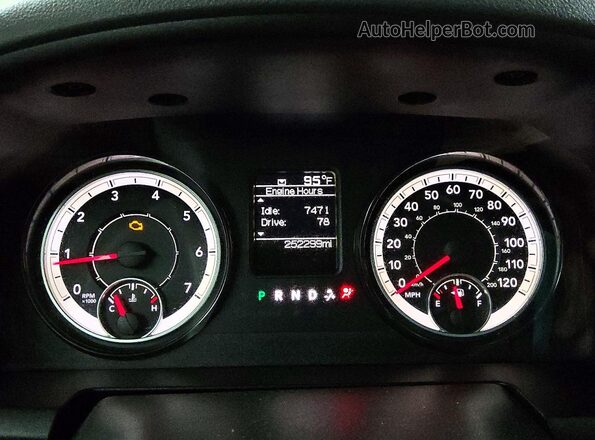 1C6RR7FG1JS303392 2018 RAM 1500 White Սարքավորումների վահանակի տեսք