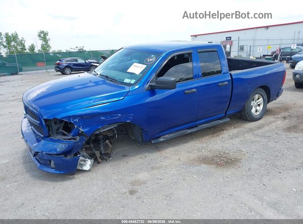 1C6RR7FG2JS263856 2018 RAM 1500 Blue Front left