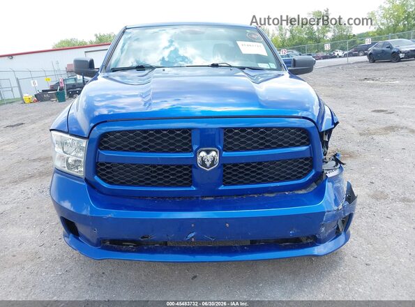 1C6RR7FG2JS263856 2018 RAM 1500 Blue Instrument cluster view