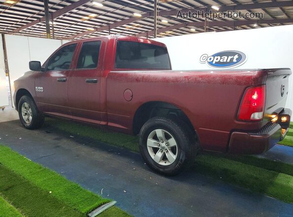 1C6RR7FG2JS343898 2018 RAM 1500 Maroon Հետևի ձախ