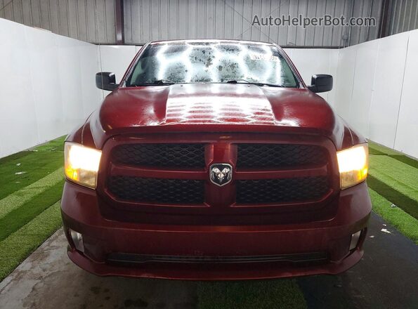 1C6RR7FG2JS343898 2018 RAM 1500 Maroon Դիմացի տեսք