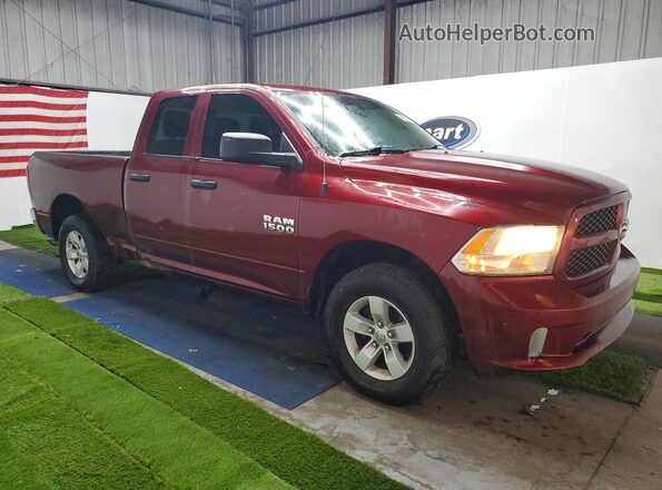1C6RR7FG2JS343898 2018 RAM 1500 Maroon Առջևի աջ