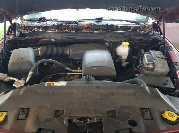 1C6RR7FG2JS343898 2018 RAM 1500 Maroon Սալոնի հետևի տեսք