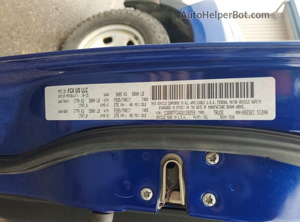 1C6RR7FG4GS129259 2016 RAM 1500 Blue ძრავის განყოფილების ხედი