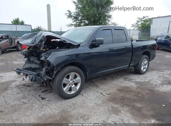 1C6RR7FG4HS607424 2017 RAM 1500 Black Առջևի ձախ երեք քառորդ տեսարան