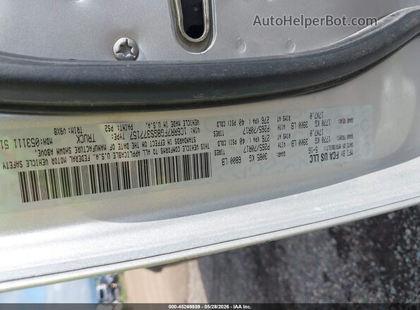 1C6RR7FG8GS377157 2016 RAM 1500 Silver Вид підкапотного простору