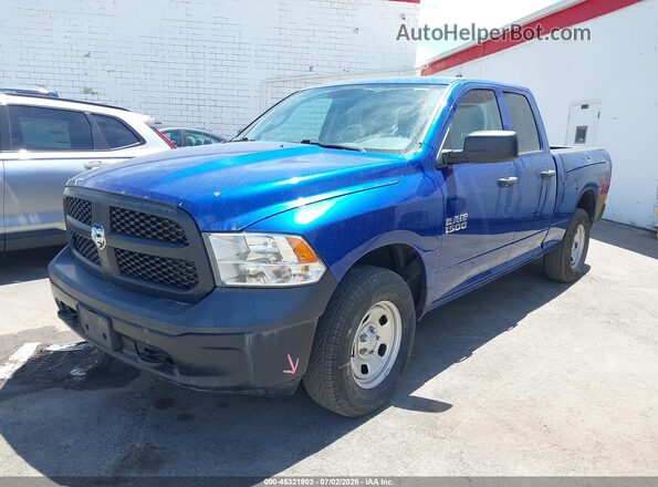 1C6RR7FG8HS826550 2017 RAM 1500 Blue Առջևի ձախ երեք քառորդ տեսարան
