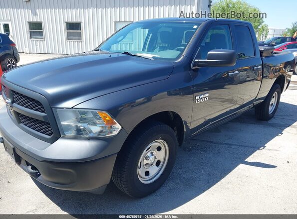 1C6RR7FG9JS291525 2018 RAM 1500 Gray წინა მარცხენა ხედი სამი მეოთხედიდან