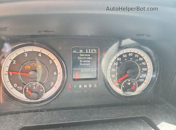 1C6RR7FGXMS535171 2021 RAM 1500 Белый Вид щитка приборов
