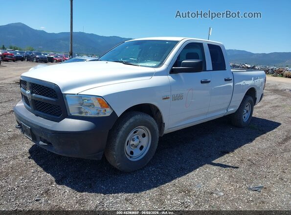 1C6RR7FT0HS548045 2017 RAM 1500 White Առջևի ձախ երեք քառորդ տեսարան