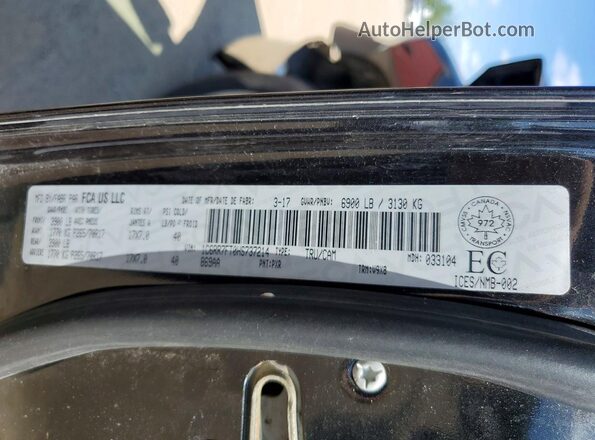 1C6RR7FT0HS737214 2017 RAM 1500 Black Շարժիչի բաժամունքի տեսք