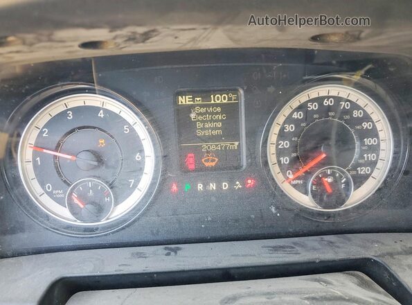 1C6RR7FT0MS519333 2021 RAM 1500 Black Instrument cluster view