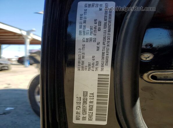 1C6RR7FT0MS519333 2021 RAM 1500 Black Engine compartment view