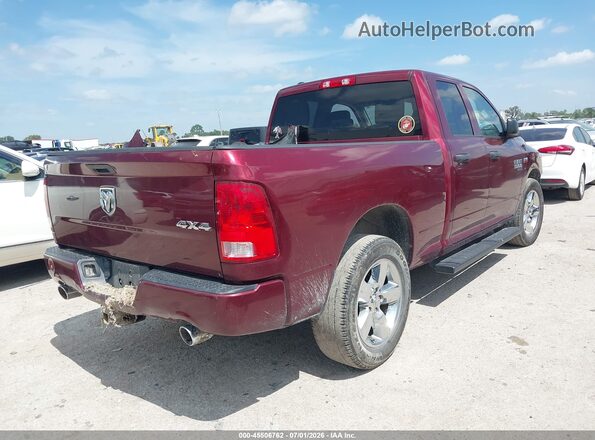 1C6RR7FT1KS631426 2019 RAM 1500 CLASSIC Maroon Задня права чверть