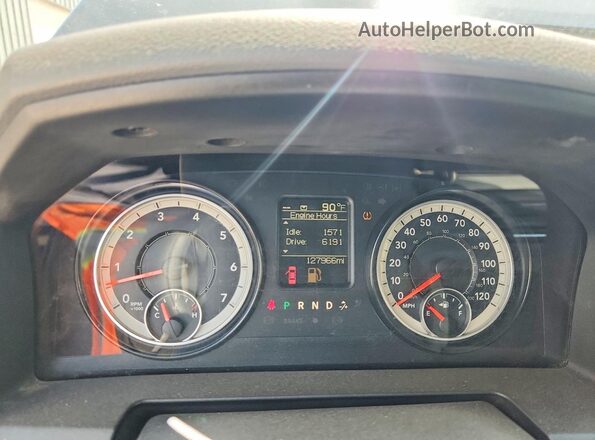 1C6RR7FT3GS400602 2016 RAM 1500 Black ხელსაწყოთა პანელის ხედი