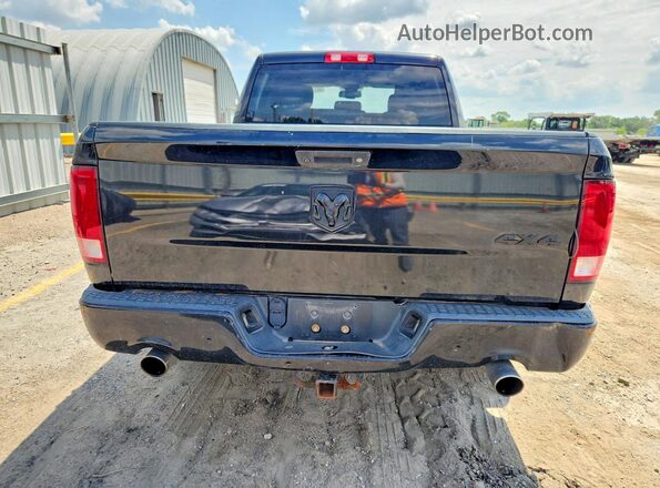 1C6RR7FT3GS400602 2016 RAM 1500 Black უკანა ხედი