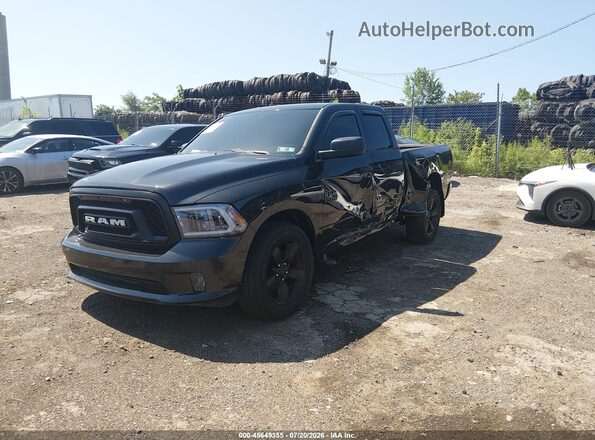 1C6RR7FT3JS174505 2018 DODGE RAM TRUCK Black Առջևի ձախ երեք քառորդ տեսարան