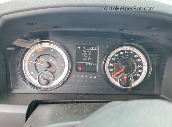 1C6RR7FT3KS541260 2019 RAM 1500 Gray Вид щитка приладів